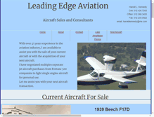 Tablet Screenshot of leadingedgeaircraft.com